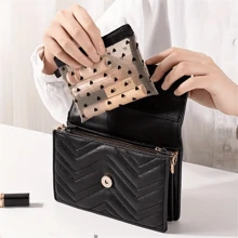 Hợp thời Lưới Tim Túi mỹ phẩm , Có thể mang đi Dây kéo Đồ vệ sinh cá nhân Hộp đựng , Hoàn hảo Son môi Cái túi Túi tiền xu Tiếp tục Túi bảo quản - Nhiều màu - Xem 5