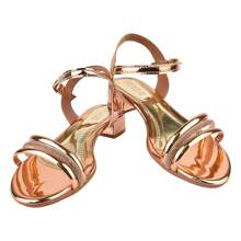 Sandália Feminina Salto Bloco Médio Confortável Saltinho