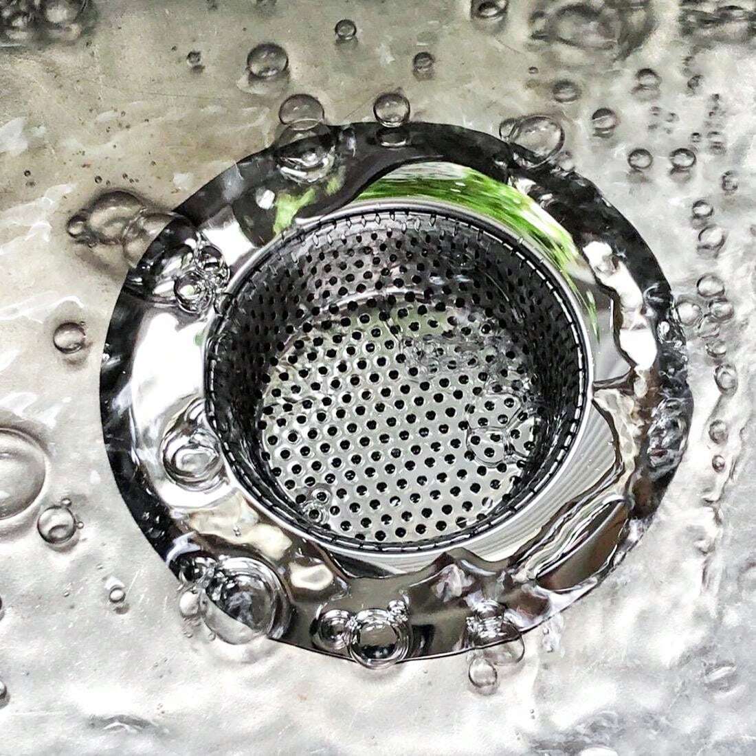 1 Pack Stainless Steel Utility Sink Strainer 4.3 Inch Standard Single