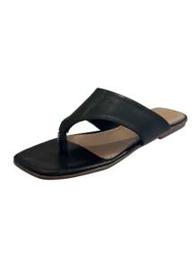 Women Flat Sandals - 黑色 - 查看 1