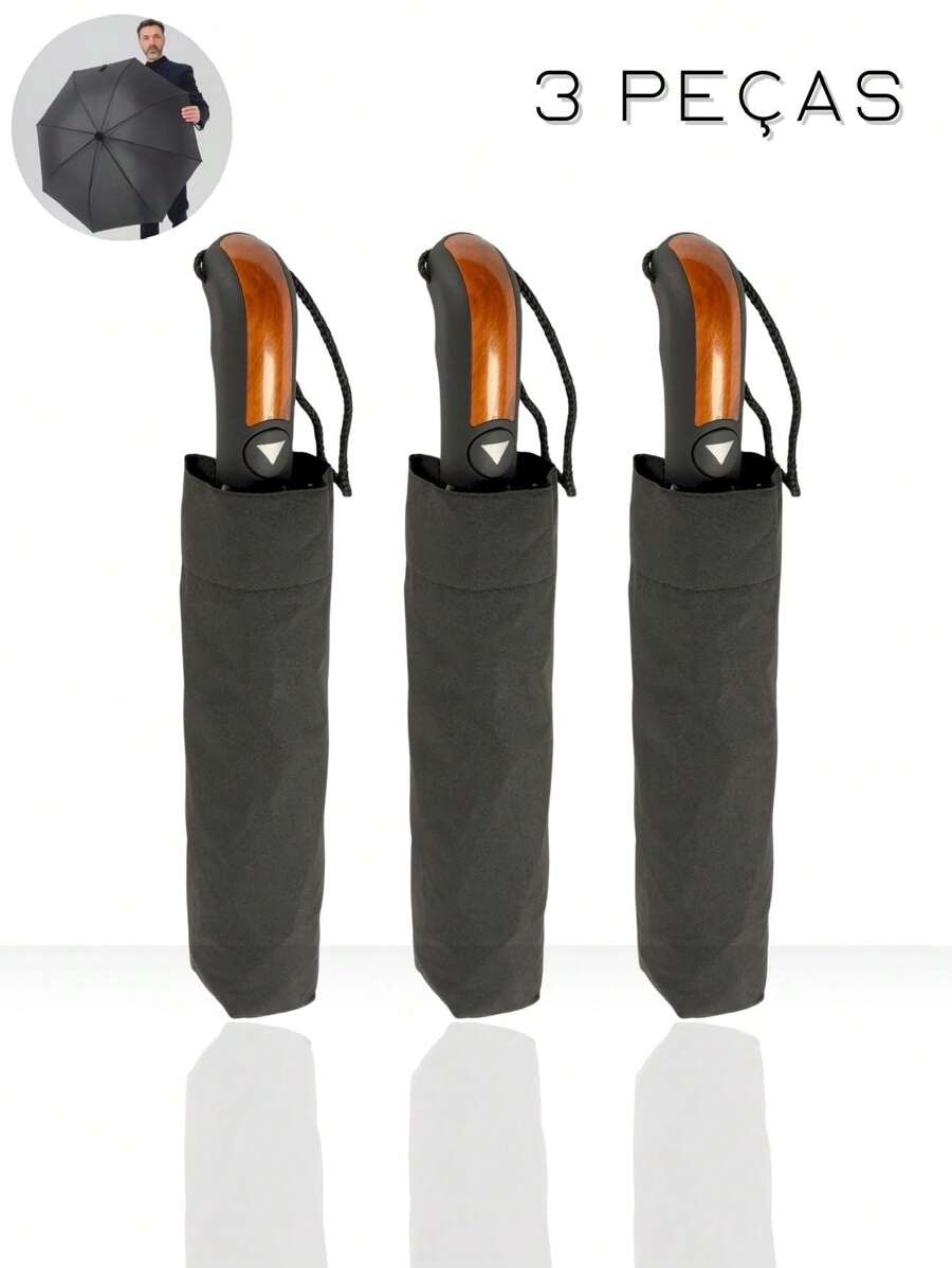 Umbrella And Rain Hat Umbrella - Black - View 1