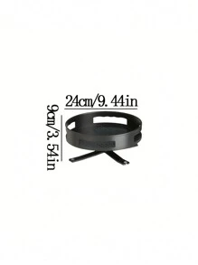 1個香料架,調味架,旋轉瓶儲物架,轉盤可拆式香料收納盒,適用於客廳,臥室,浴室和廚房,家居用品 - 黑色 - 查看 2