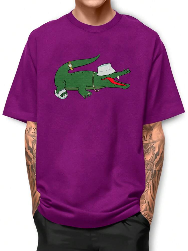Men T-Shirts - Purple - View 1
