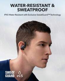 Soundcore V30i Open-Ear Headphones, Ultra-Comfort, Lightweight Design, Snug Fit, Ergonomic Ear Hooks, Robust Bass, 36H Playtime, Bluetooth 5.3, App Control, Clear Calls, Wireless Earbuds - màu đen - Xem 7