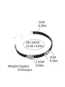 1 Miếng Của phụ nữ Phong cách Bohemian Hoa & Màu ngọc lam Hạt Vòng cổ Statement , Thích hợp Đối với Mặc hàng ngày - Nhiều màu - Xem 6