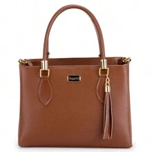 Women Tote Bags - 駝色 - 查看 2