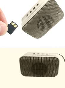 掛帶便攜式桌面揚聲器,適用於戶外,易攜帶,支持usb和tf卡 - 灰色 - 查看 6