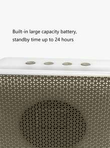 掛帶便攜式桌面揚聲器,適用於戶外,易攜帶,支持usb和tf卡 - 灰色 - 查看 3