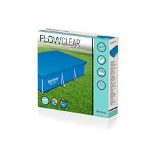 Cubierta para Alberca Rectangular Funda Para Piscina de PVC Cobertor para Alberca Azul 3.04 x 2.05 mts - Azul - Ver 5