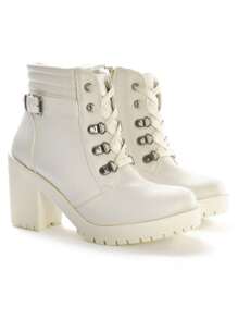 Women Ankle Boots & Booties - 白色 - 查看 6