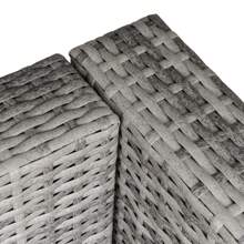 Outsunny PE Rattan Wicker Corner Sofa Garden Furniture Single Sofa Chair W/ Cushions - Grey - View 9