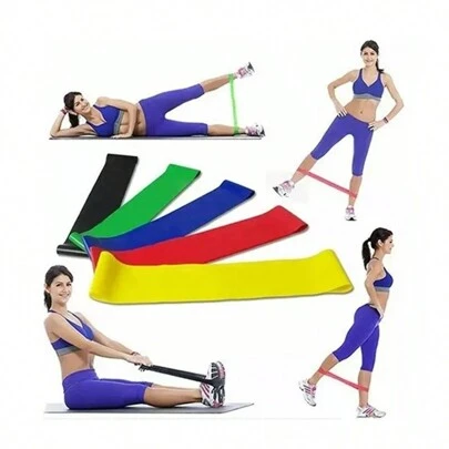 Kit 5 Mini Band Elastico Exercicio Academia Treino Casa E50