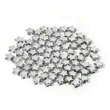 100/400pcs Diy Cute Star & Moon Shaped Beads For Bracelet, Necklace, Earring, Keychain, Mobile Phone Chain, Anklet, Festival, Birthday, Party Accessories, Gift, Jewelry Making
