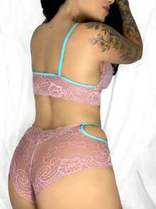 Women Sexy Lingerie Sets - 淺粉色 - 查看 2