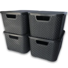 Storage Boxes , Bottles & Jars - màu đen - Xem 9