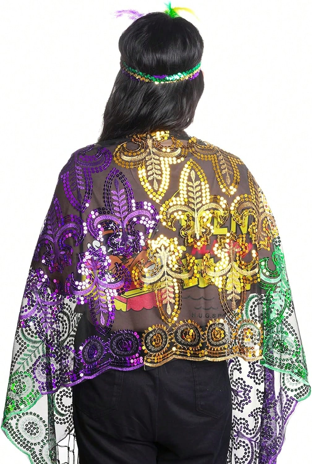 mardi gras shawl