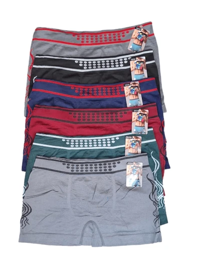 Paquete 6 pzs Calzoncillo Boxer Hombre Comodo Ajustable Economico los Diseños Pueden Variar Debido a la Alta Demanda Tallas a Elegir