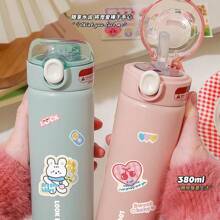 Water Bottles - màu xanh 380ml có nhãn dán - Xem 2