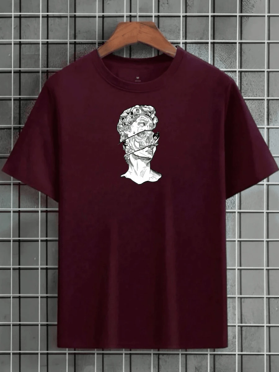 Men Shirts - 紫紅色 - 查看 1