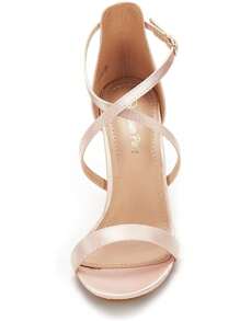 Women Cross Strappy High Heels Fashionable Stilettos Open Toe Pump Heel Sandals For Wedding Evening Party Homecoming,Valentine's Day - 香檳色 - 查看 7
