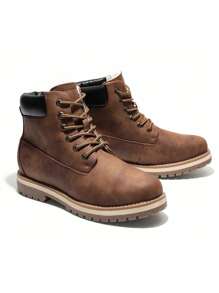 Men's Insulated Winter Snow Boots Outdoor Warm Cold-Weather Work Boots