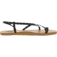 Billabong Agua Waves Womens Toe Loop Woven Flip-Flops - Black - View 3