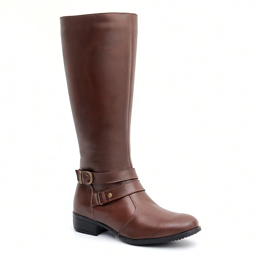Women Knee-High Boots - Rỉ Nâu - Xem 1