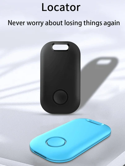 Black No Distance Limit Global Positioning Locator Works With Find My App To Search Lost Mobile Phone, Pet, Car, Bicycle Smart Tag