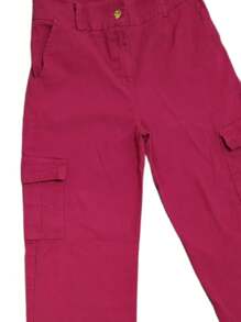 Pantalón cargo acampanado para Dama - Rosa Fucsia - Ver 4