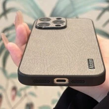 Simple Tree Pattern Full Coverage Lens Protective Phone Case, Compatible With Iphone 15promax / Compatible With Samsung / Compatible With Huawei,International Version, Not The Domestic Version - Grey - View 5