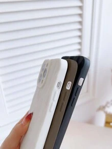 3 Stücke / Set Unifarben Mode Spray lackierte Luxus Falten vollen Körper schützende Handyhülle kompatibel mit iPhone 15/15 Pro/15 Pro Max/15 Plus/11/12/13/14/Xs/Xr/11 Pro/11 Pro Max/12 Pro/12 Pro Max/13 Pro/13 Pro Max/14 Pro/14 Pro Max/14 Plus/7 Plus/8 Plus/8/Se2 - Verschiedenfarbig - Übersicht 4