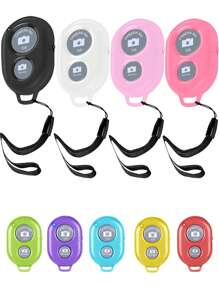 Wireless Camera Shutter Remote Control For Smart Phones- Compatible With IOS/Android, Compatible With IPad, Compatible With IPod, Tablet, HD Selfie Clicker For Photos & Videos. Remote Shutter Compatible With IPhone, Compatible With IPad Suitable For Summer Vacation, Travel Holiday, Portable Camera Shutter Wireless Shutter - One Size - View 1