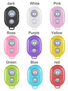 Wireless Camera Shutter Remote Control For Smart Phones- Compatible With IOS/Android, Compatible With IPad, Compatible With IPod, Tablet, HD Selfie Clicker For Photos & Videos. Remote Shutter Compatible With IPhone, Compatible With IPad Suitable For Summer Vacation, Travel Holiday, Portable Camera Shutter Wireless Shutter - One Size - View 2