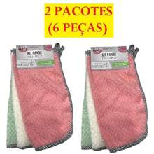2 PACOTES (6PEÇAS)