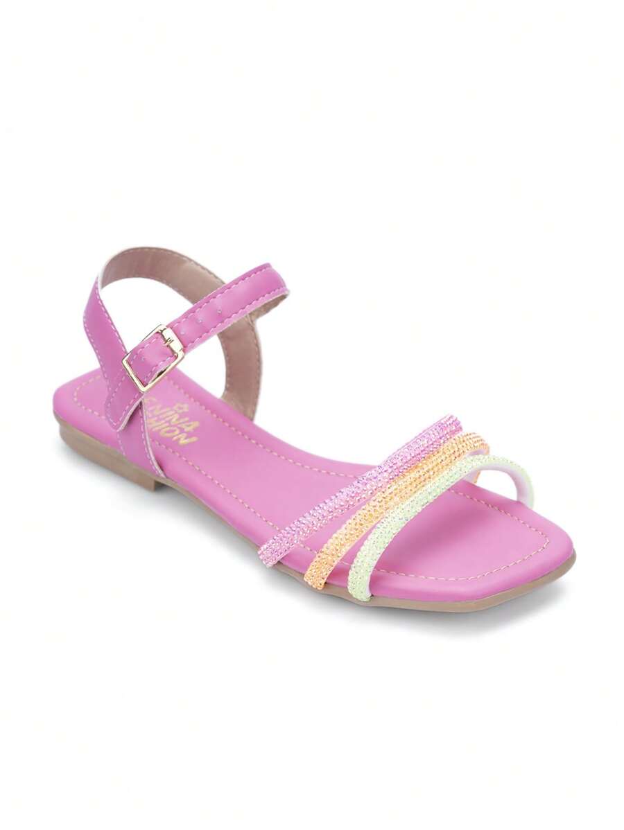 Kids Flat Sandals - 粉色 - 查看 1