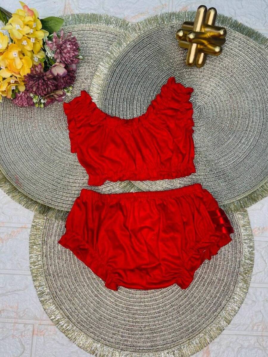 Young Girls Sets - 紅色 - 查看 1