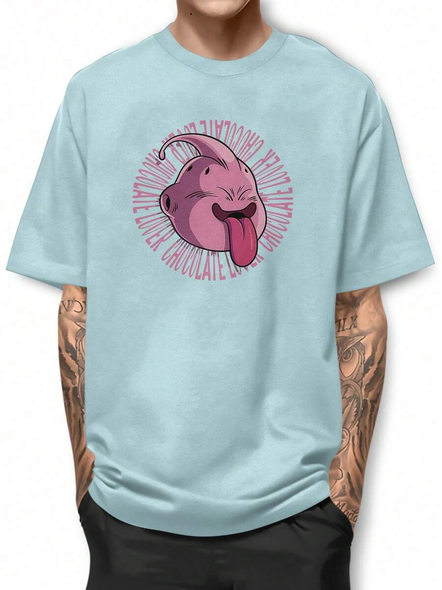 Men T-Shirts - 淺藍色 - 查看 1