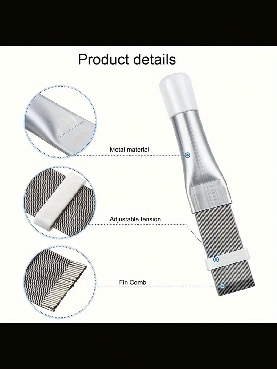 Stainless Steel Air Conditioner Fin Comb Effective Cleaning Tool For Condenser Coil And Fins