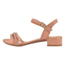 Sandália Feminina Salto Bloco Médio Confortável Saltinho