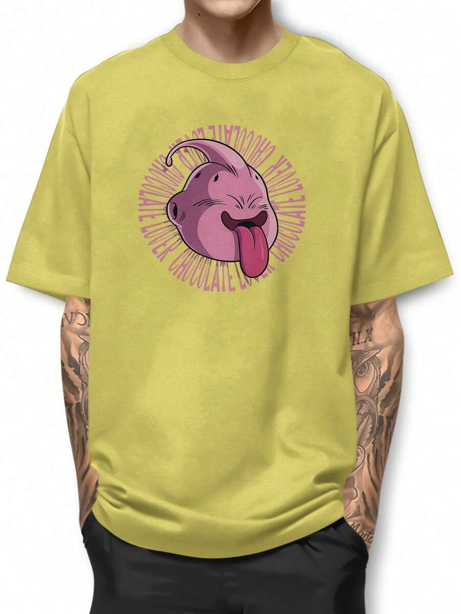 Men T-Shirts - 黃色 - 查看 1