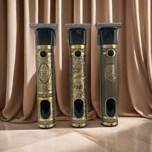 1入組可充電5w高端數字顯示理髮器和修鬍器,銅鋅合金機身,易於使用的開關,透明禮盒包裝 - 龍 - 查看 1