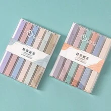 6pcs Dual Tip Fluorescent Highlighter With Soft Tip, Light Color Series, Student Stationery For Note Taking - Multicolor - View 4