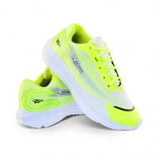 Men Sneakers - trắng và xanh lá cây - Xem 5