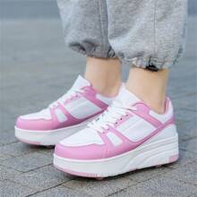 Unisex 4 Seasons Teenagers' Students' Couples' Breathable Hi-Top Roller Skate Shoes For Outdoor Sport Activities