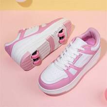 Unisex 4 Seasons Teenagers' Students' Couples' Breathable Hi-Top Roller Skate Shoes For Outdoor Sport Activities