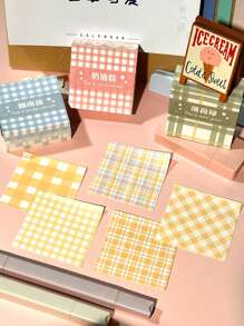 200 Sheets Of Highly Attractive Green Grid Sticky Notes For Journal, Notebook And Student Use, With Simple And Minimalist INS Style Design - Green - View 5