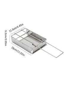 Toaster Mesh, Stainless Steel Toast Grilled Rack, Bread Toaster Rack - Silver - View 2