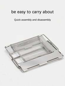 Toaster Mesh, Stainless Steel Toast Grilled Rack, Bread Toaster Rack - Silver - View 6