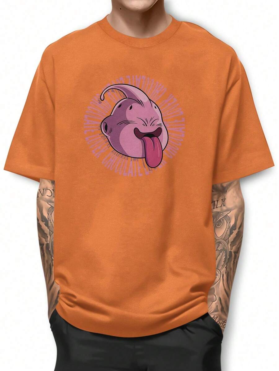 Men T-Shirts - 橘色 - 查看 1