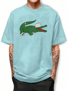 Men T-Shirts - 淺藍色 - 查看 1